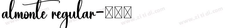 almonte regular字体转换